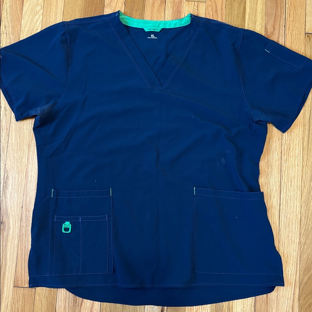 Navy Carhartt Scrub Top
